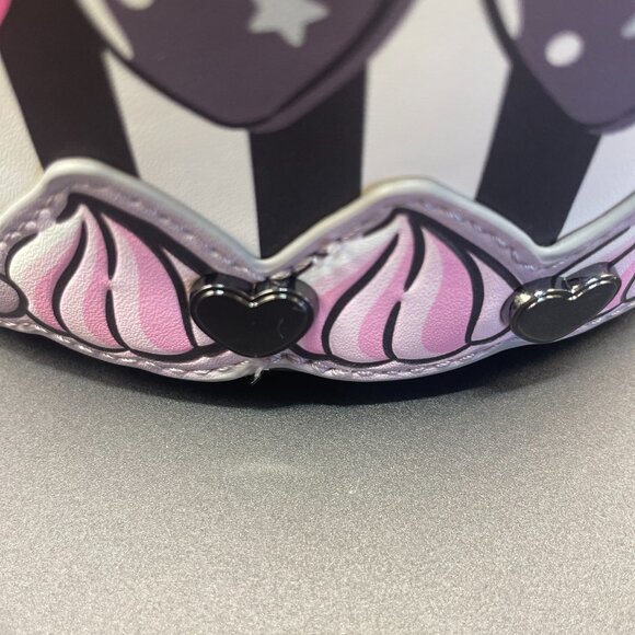 🎀🖤 NWT Loungefly Sanrio Kuromi & My Melody Cake Crossbody Bag 🖤🎀 - Picture 7 of 9